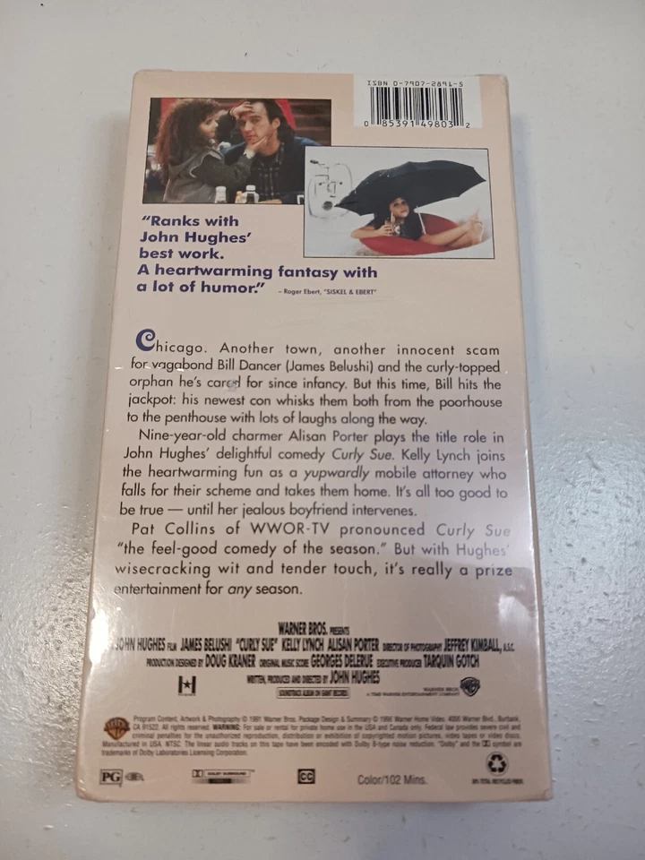 Curly Sue VHS Tape Brand New Factory Sealed Foto 2 de 2