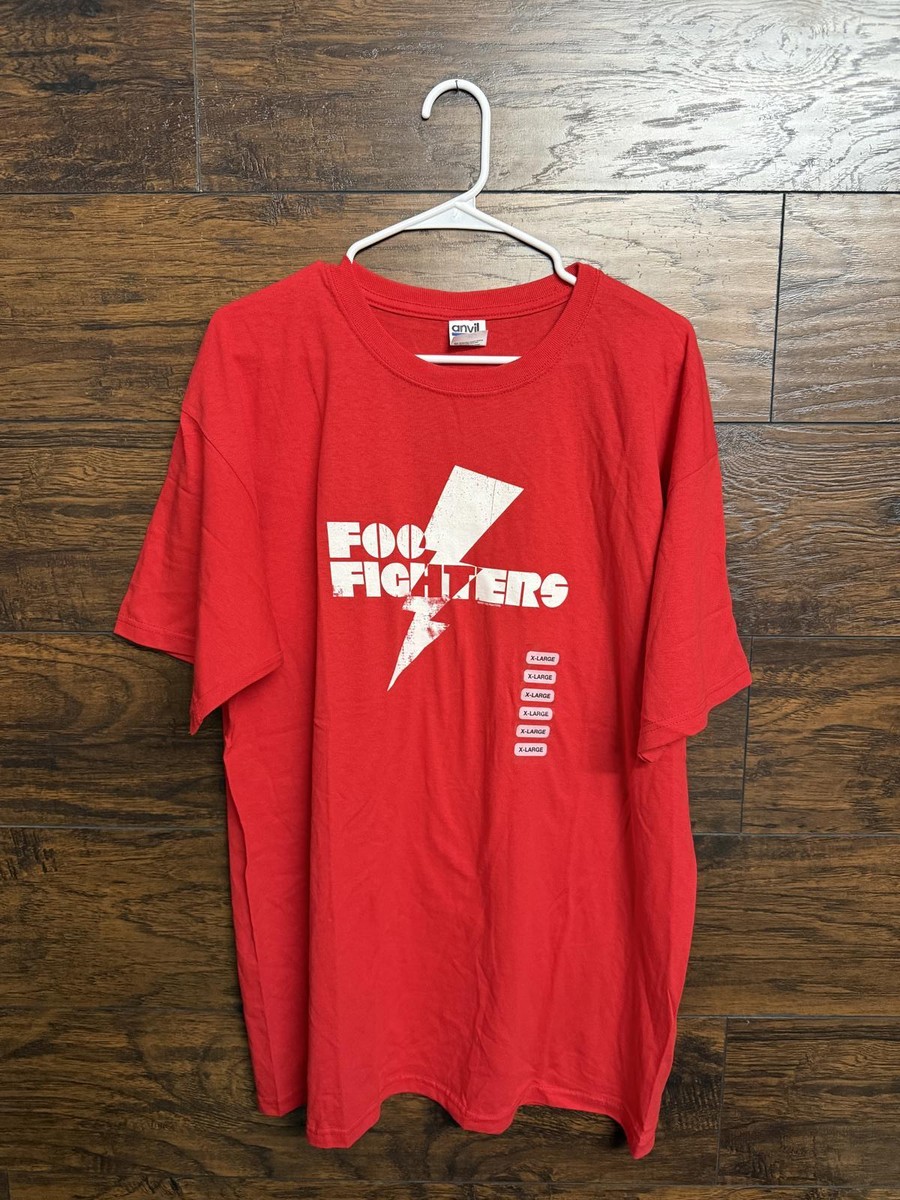 Foo Fighters Red Lightning Bolt T-shirt - 2007 Never Worn XL | eBay