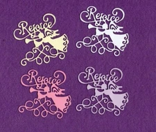 REJOICE ANGEL die cuts scrapbook cards