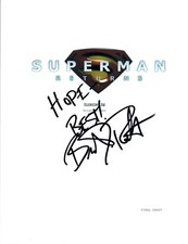 Brandon Routh Signed Autographed SUPERMAN RETURNS Movie Script COA AB