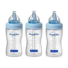 The First Years Breastflow Bottle, 9-Ounce, Set of 3