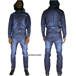 mens denim onesie