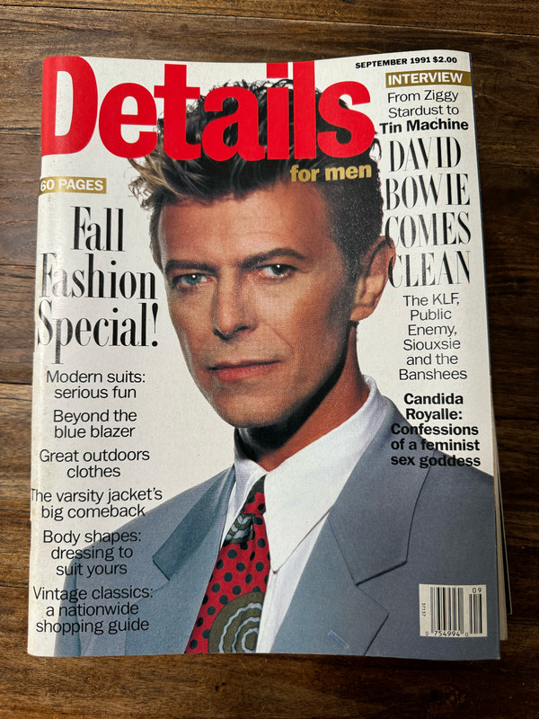 Details Magazine - David Bowie September  1991  RARE NO LABEL
