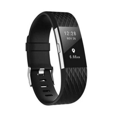 KAEHA Ersatzband Band für Fitbit Charge 2 Uhren Sport Fitness Band schwarz