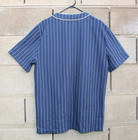 True Religion baseball jersey shirt men S medium blue pinstripe world OFFER new — photo 4