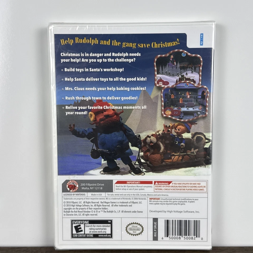 NEW Rudolph the Red-Nosed Reindeer Nintendo Wii Game 2010 Christmas - Image 2 of 2