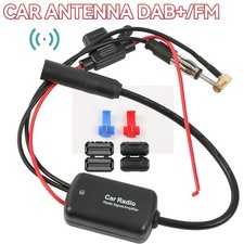 DAB AM FM Radio Stereo Aerial Car Antenna Amplifier Splitter Signal AMP Booster