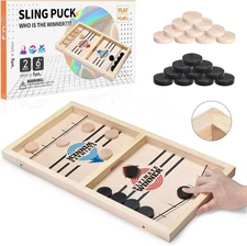 Large Fast Sling Puck Table Game Night Hockey Board Game Board Game Super Winner