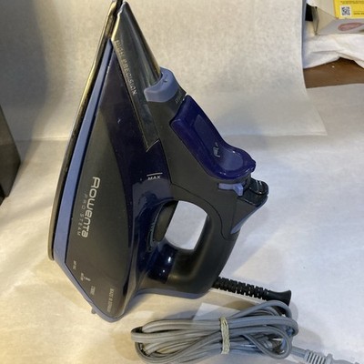 Rowenta Pro Steam Corded Iron DW5192 Auto Shut-Off  Blue/Black 1750W EXCELLENT 
