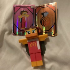 Minecraft Movie McDonald's Fast Food Premium Toy Figure with Cards 2024