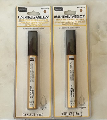 B Pure Essentially Ageless Hydrating Serum Concealer Medium To Dark 2X + FREE  