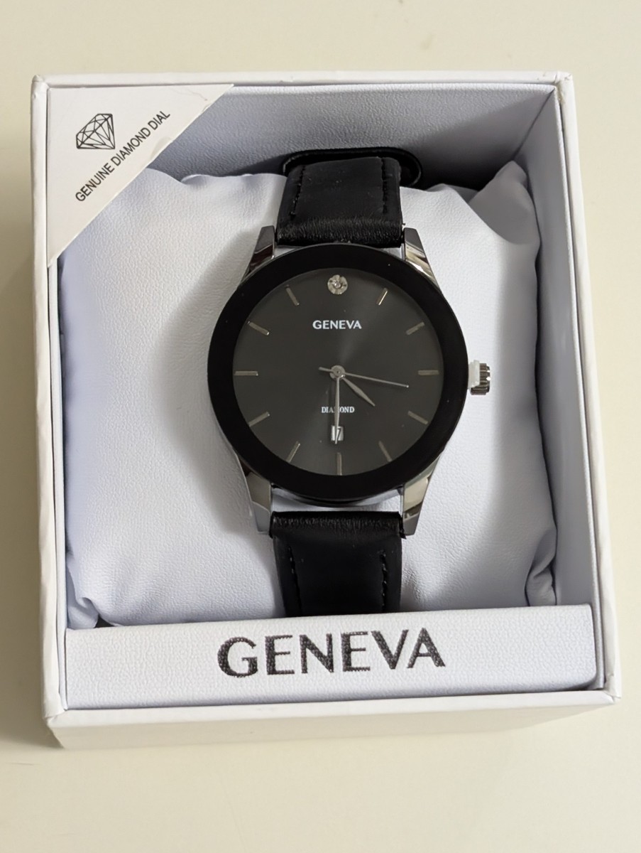 Geneva diamond watch Geneva Men main image 3