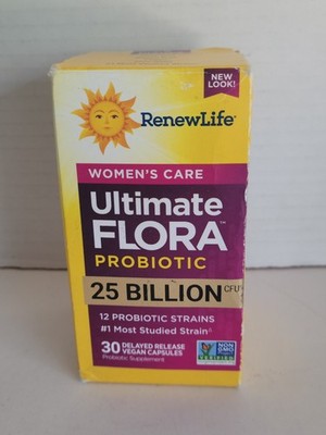 RenewLife Women's Care Ultimate Flora Probiotic 25 Billion 30 Capsules 12/2026