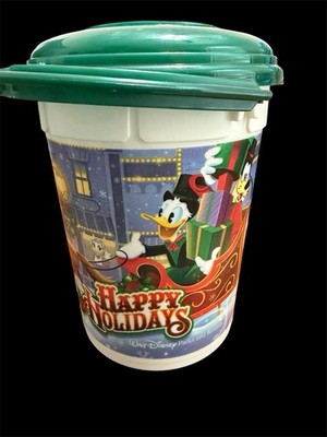 Disney Happy Holidays Popcorn Bucket With Kid