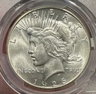 1926 Peace Dollar Graded PCGS MS62, Fantastic Looking 62!!