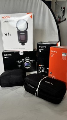Sony Alpha 7S III Set | 24-70 GM + 20 1.8 G + Godox V1-S Blitz | OVP