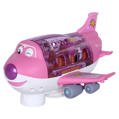 Electric Kid Transformation Aircraft Toys Car Deformation Plane Model Music 