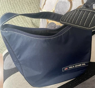 Vintage Polo Jeans Co. Ralph Lauren Hobo Bag – Y2K Style – Blau - Bild 1 von 4