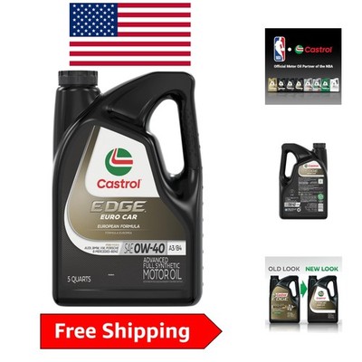 Edge Euro 0W-40 Full Synthetic Motor Oil, 5 Quarts - Superior Engine Protection