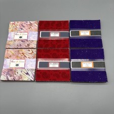 Lot Of 6 Robert Wilmington Fabric 5 Squares 42 Pcs Per Bundle