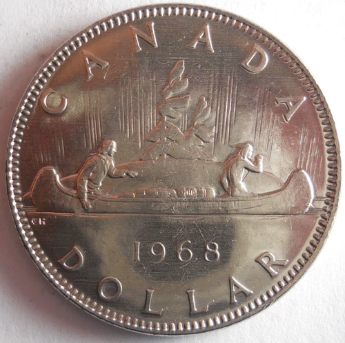 1968 CANADA DOLLAR - AU/UNC - Excellent Coin - Lot #M23