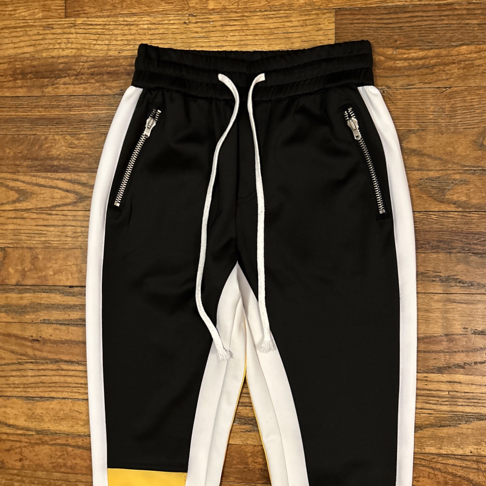 Fear Of God Fifth Collection Track Pants Size Medium Black White Yellow USA thumbnail 3