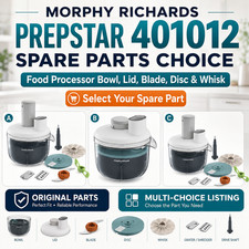 Morphy 401012 Richards Prepstar Food Processor - Spare Parts Choice