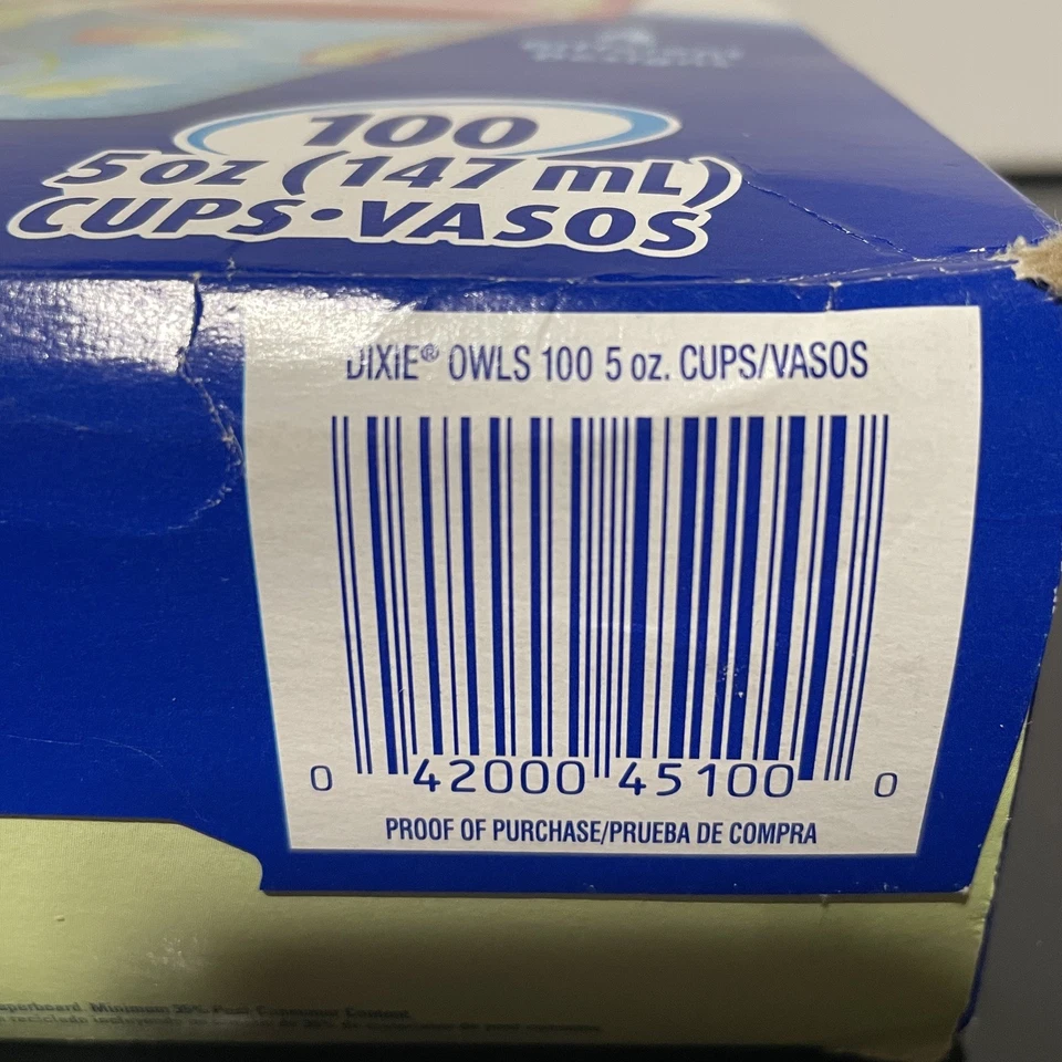 Tazas Dixie Everyday 5 oz 100 quilates papel desechable niños 4 diseños de búhos multiusos Foto 3 de 4