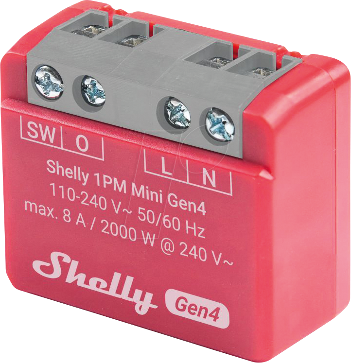 Shelly WLAN-Schaltaktor 1PM Mini Gen4 WiFi-Switch SHELLY_1PM_MINI GEN4