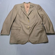 Santorelli Platinum Mens wool Blazer suit Jacket Made Italy Suit Coat 43R
