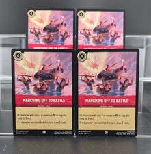 Disney Lorcana Marching Off to Battle 129/204 Winterspell Common 4 Cards
