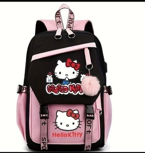 angry hello kitty backpack with ears Angry Hello Kitty Backpack