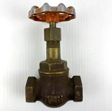 Vtg Wolverine Brass Works 3/4" Brass Valve Heavy Water Faucet Plumbing Fixture