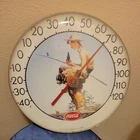 Vintage Norman Rockwell Coca-Cola Fishing  Boy  Original Jumbo Dial By TCA. 12".