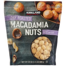 Kirkland Signature Dry Roasted Macadamia Nuts, 24 Ounce