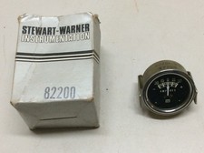 Nos Vintage Stewart Warner Ammeter Car Gauge 12 Volt Part 82200