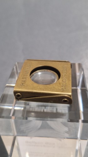Vintage Small Brass Folding Magnifying Glass Loupe Stamped germania - Picture 11 of 13