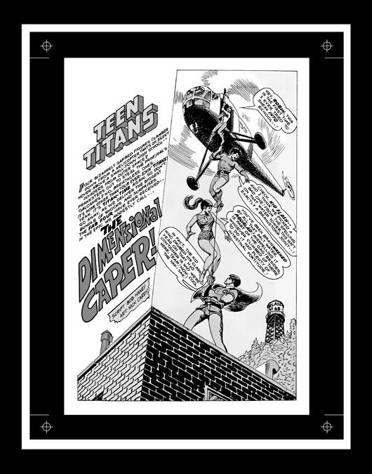 Nick Cardy Teen Titans #16 Rare Production Art Pg 1 Monotone