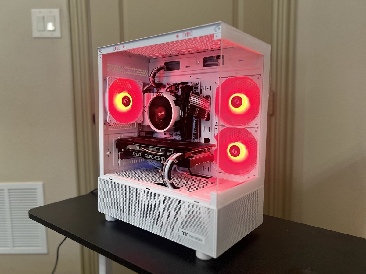 White 1080p Gaming PC | Ryzen 5 5500 | RTX 2070 Super | 16GB RAM