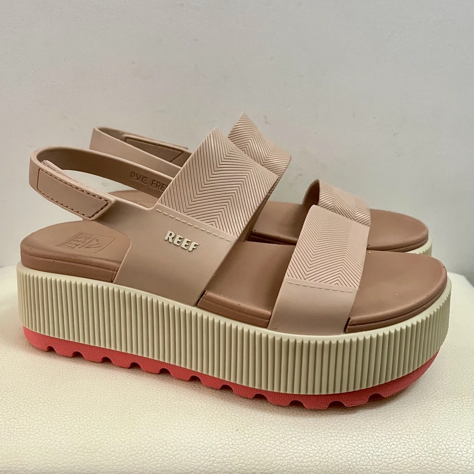 Босоножки REEF Cloud Water Vista на более высокой платформе для летних каникул женские 6 б/у в отличном состоянии 80 долл. США - Изображение 3 из 4