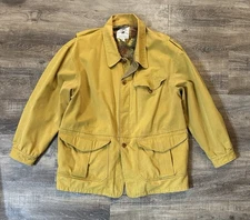 Vintage Banana Republic Jacket Barn Chore Coat Flannel Lined Hunting Safari