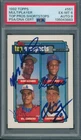 1992 Topps #551 Chipper Jones Alexander Arias Cordero PSA/DNA Signed Card 6 Au 9