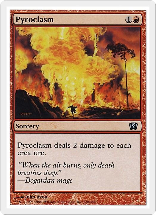 PYROCLASM x3 mtg EX/NM 8th Edition 3 Unc