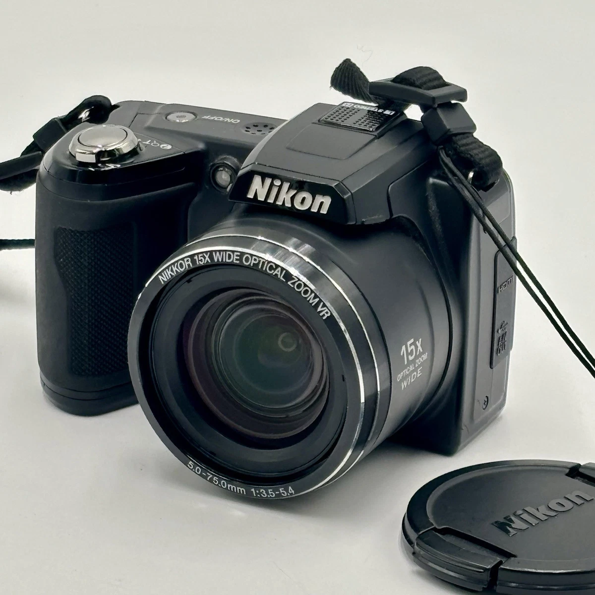 Nikon COOLPIX L110 Digital Camera Black 15x Wide Angle Optical