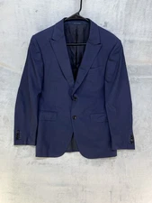 Ermenegildo Zegna Blazer Men EU 50 Blue High Performance Wool Switzerland US 40
