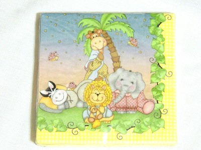 safari baby shower plates and napkins