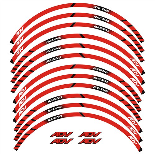 Calcomanía pegatina con llanta a rayas de vinilo completa de 14""13"" para rueda HONDA ADV 150 160 350 750 - Imagen 9 de 42