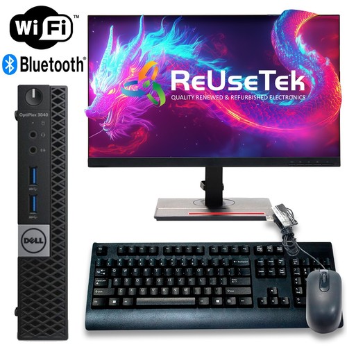 Dell OptiPlex 3040 Micro PC Monitor Bundle Intel i3-6100T 8GB/240GB SSD WiFi+BT - Picture 2 of 26