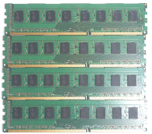 Lot of 4 Micron 4GB 2Rx8 "PC3-10600U-9-11-B1" - Desktop DDR3 RAM - Picture 5 of 5