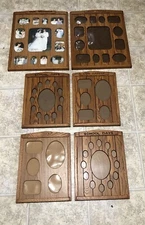 1970’s Mid Century Robarb’s Solid Oak Wedding Family School Days Lot of 6